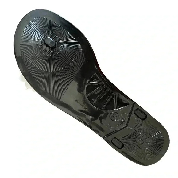 MUDPIE Black w/White Flower Jelly Flip Flops Sandals size EUR 37 / US 6.5 - Picture 5 of 5